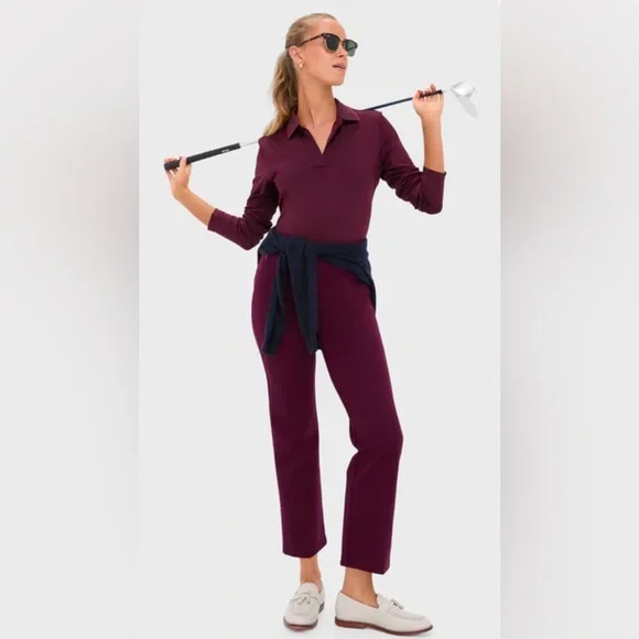 Tuckernuck Winetasting Performance Jersey Caroline Polo | L | Long Sleeves | NWT - Picture 6 of 12